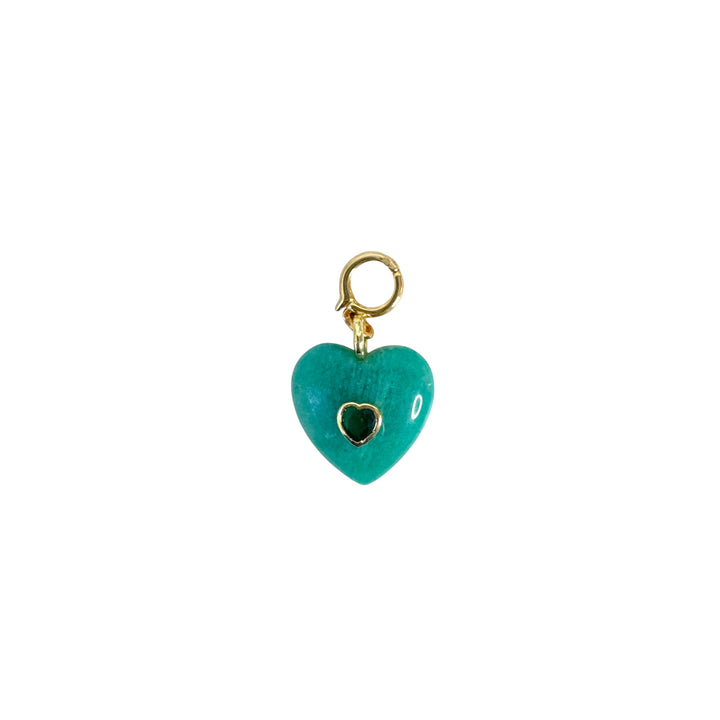 Gemstone Heart Pendant