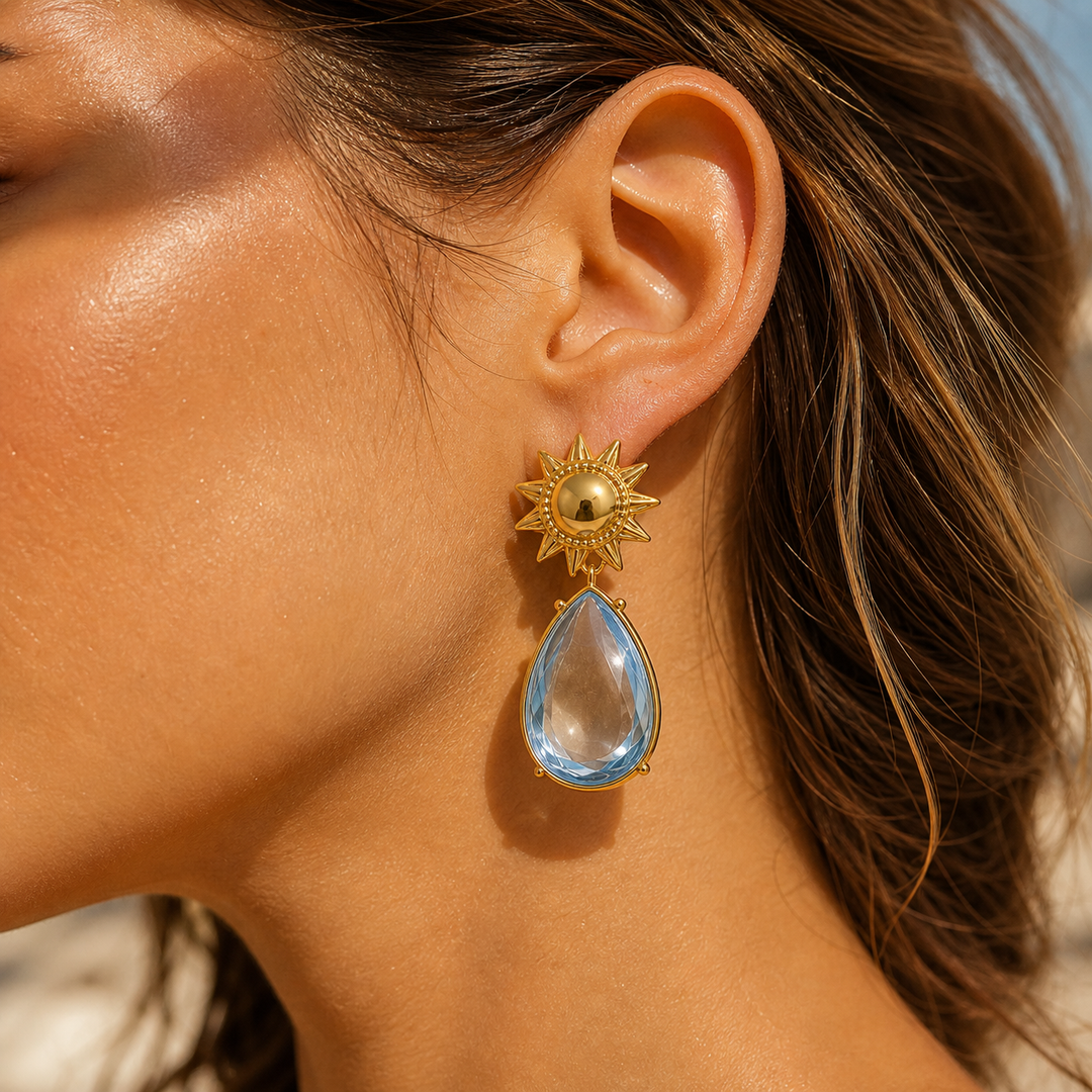 Sunburst Drop Earrings
