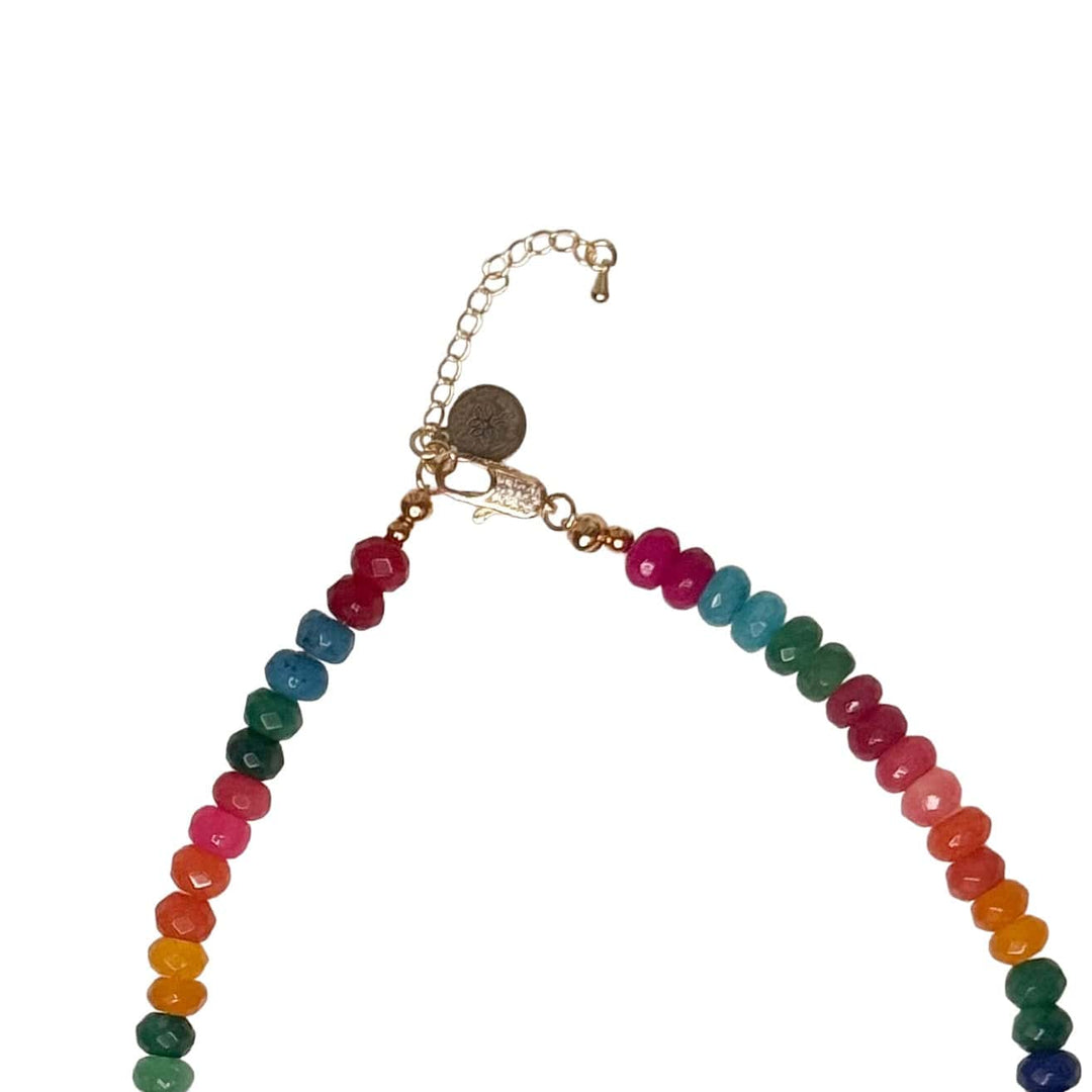 Summer 2024 Default Title  Mannaz Designs Dreams Rainbow Jade  Choker Necklace 