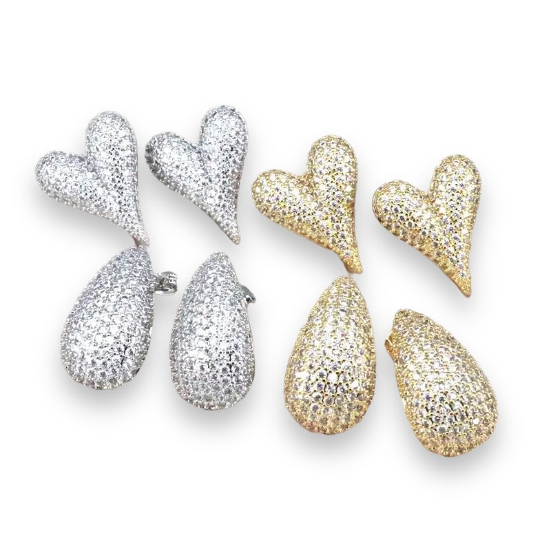 Spring 2024 Default Title Earrings Mannaz Designs Drop Gold Earrings 