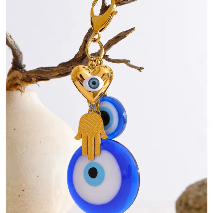 Evil Eye Protection Bag Charm