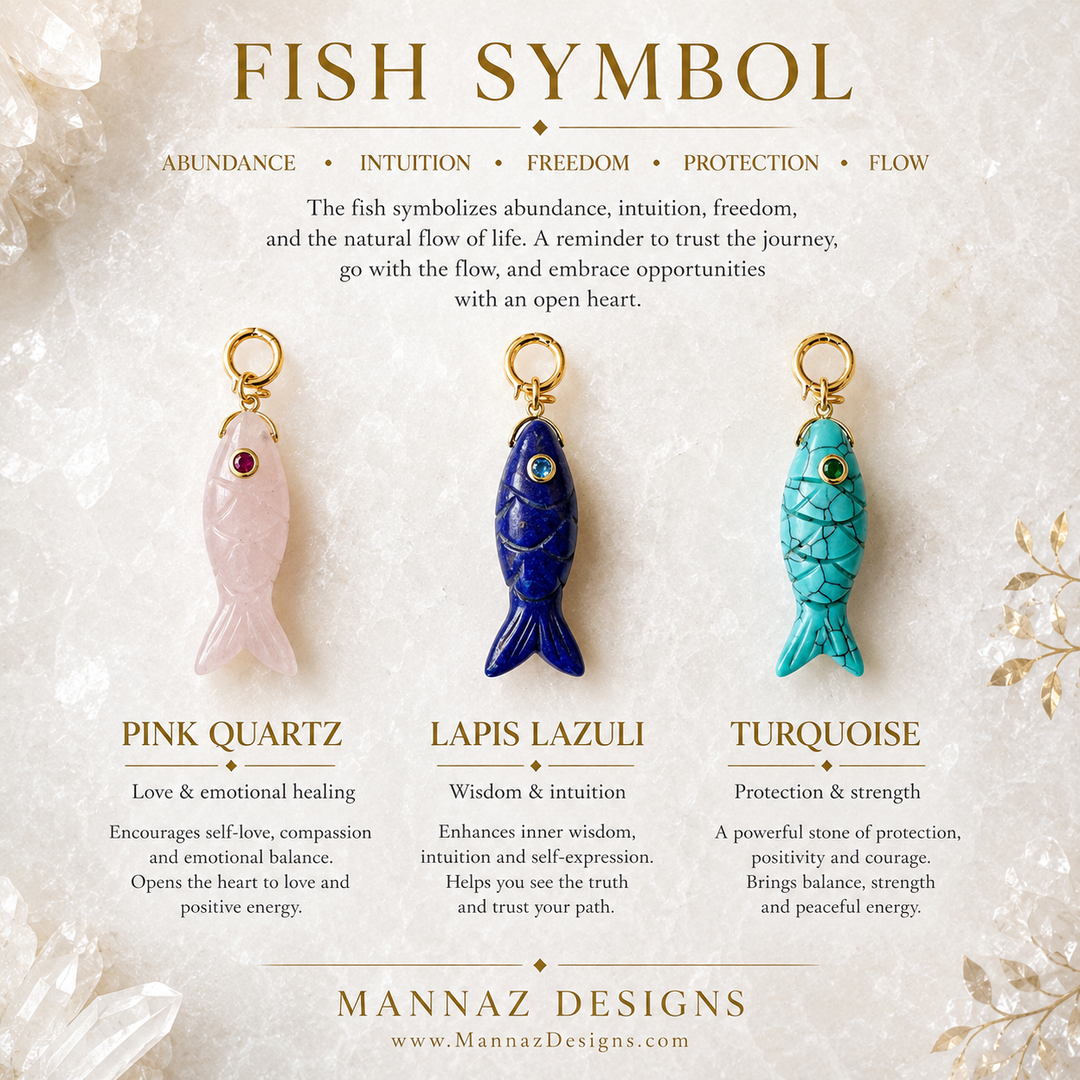 Lapis Fish Necklace | Wisdom &amp; Abundance Gemstone Jewelry