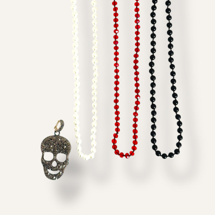 Skull Black Gasparilla Necklace