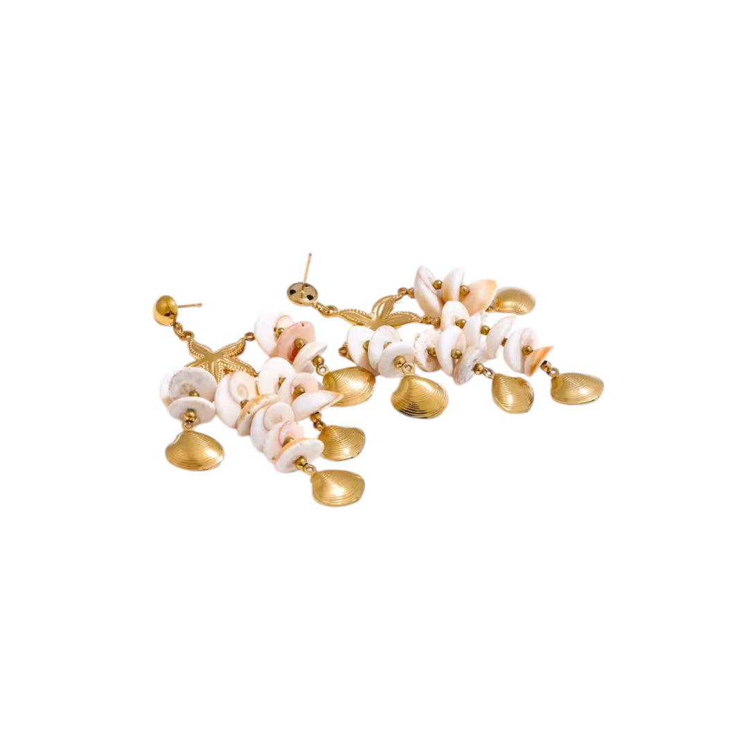 Sirena Shell Dangle Earrings