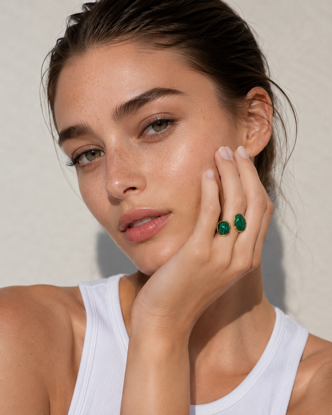 Ibiza Modern Stone Ring