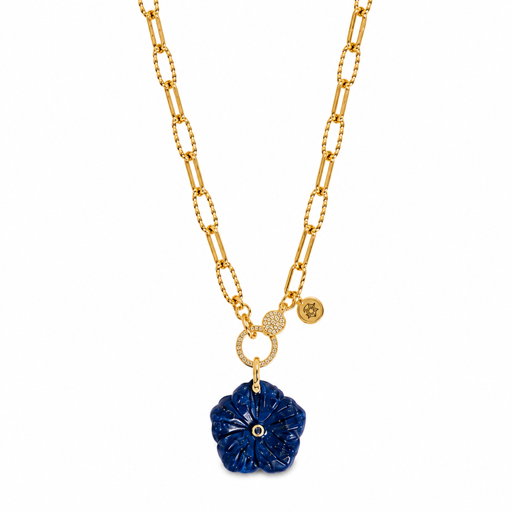 Flower Gemstone Necklace