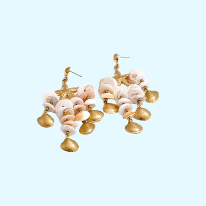 Sirena Shell Dangle Earrings