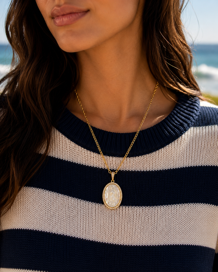 Heavenly Grace Miraculous Medal Necklace