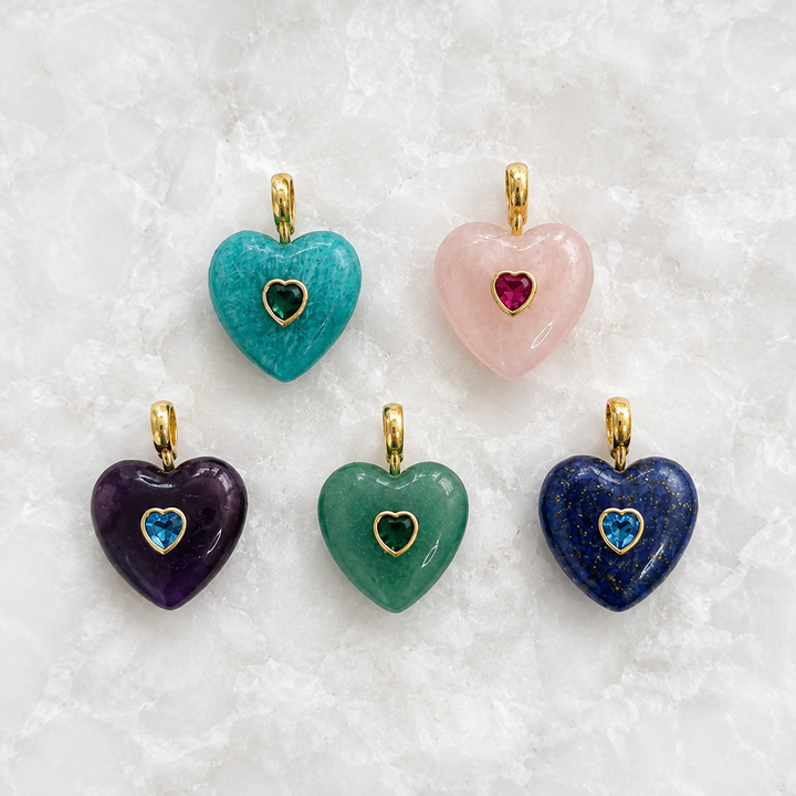 Heart Gemstone Pendant