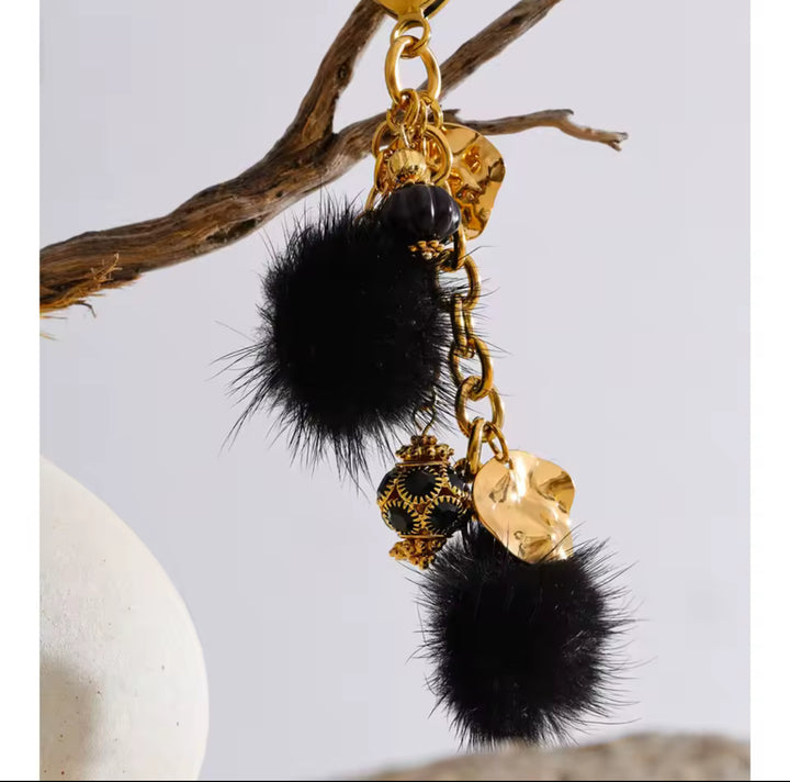 Noir Charm Luxe Bag Charm