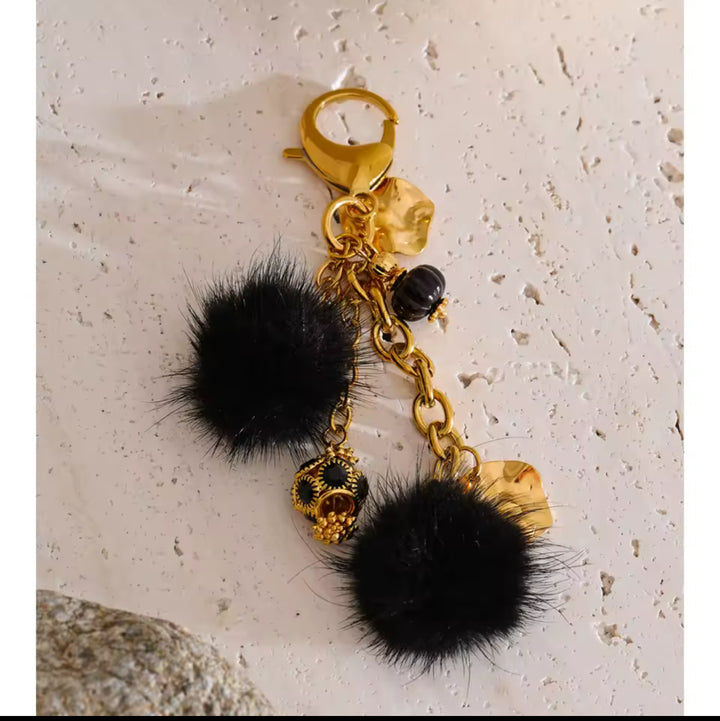 Noir Charm Luxe Bag Charm