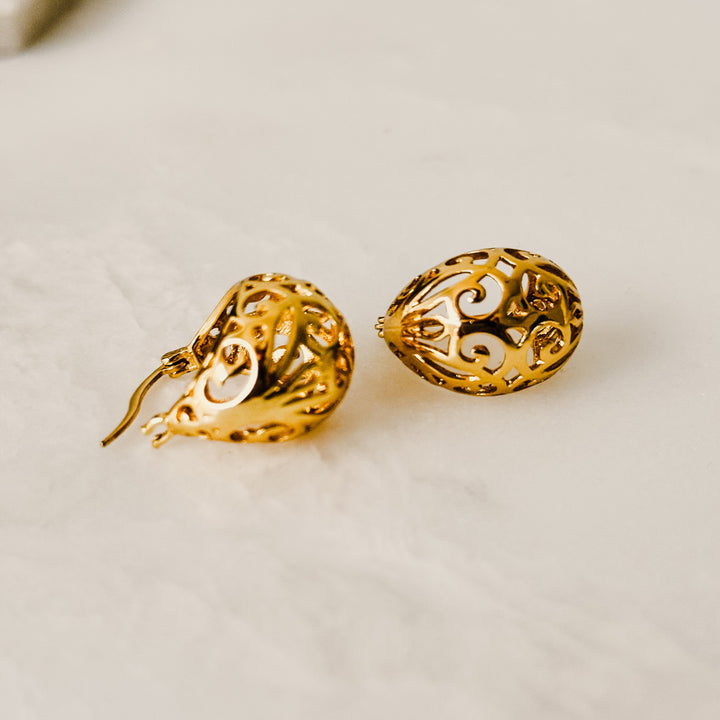 HOLIDAYS 22, Spring 2024 Default Title Earrings Mannaz Designs Gipsy Gold Hoop Earrings 