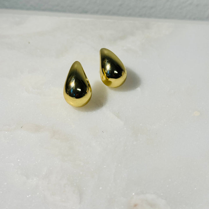 Fall 23 Default Title Earrings Mannaz Designs Gold  Drop Statement Earrings 