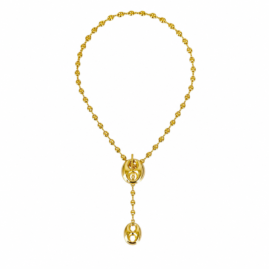 Gold Mariner Toggle Necklace