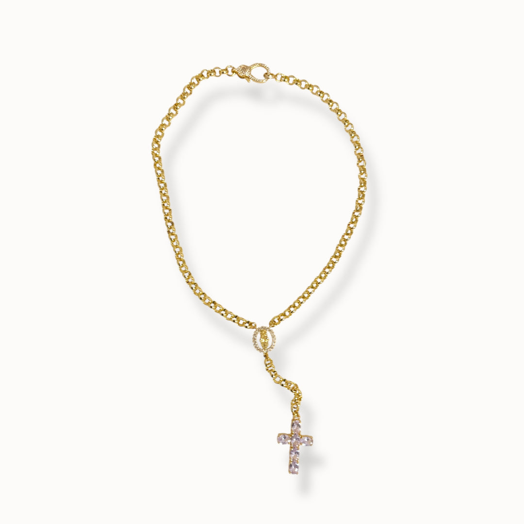 Miraculous Virgin Rosary Necklace