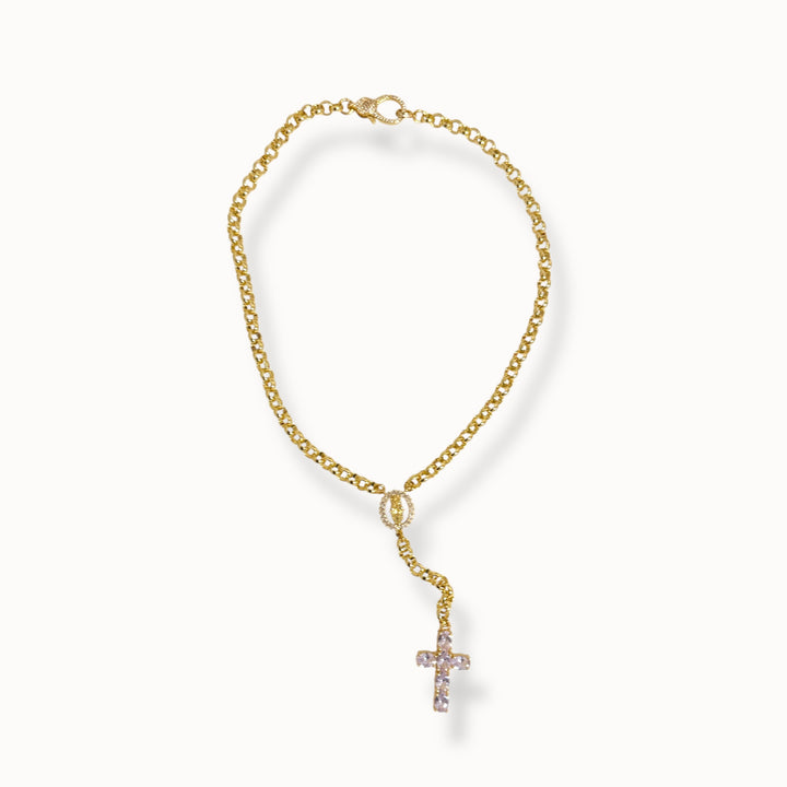Miraculous Virgin Rosary Necklace