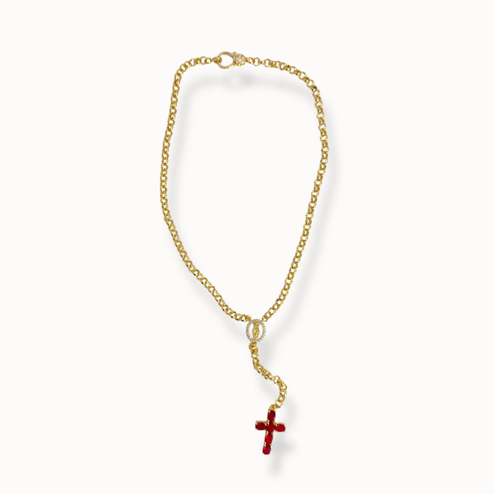 Miraculous Virgin Rosary Necklace