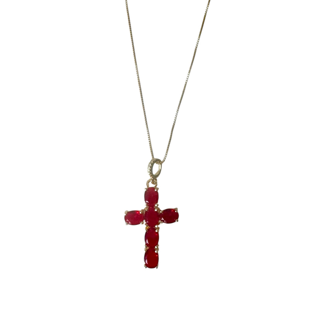 Color Cross Pendant Necklaces