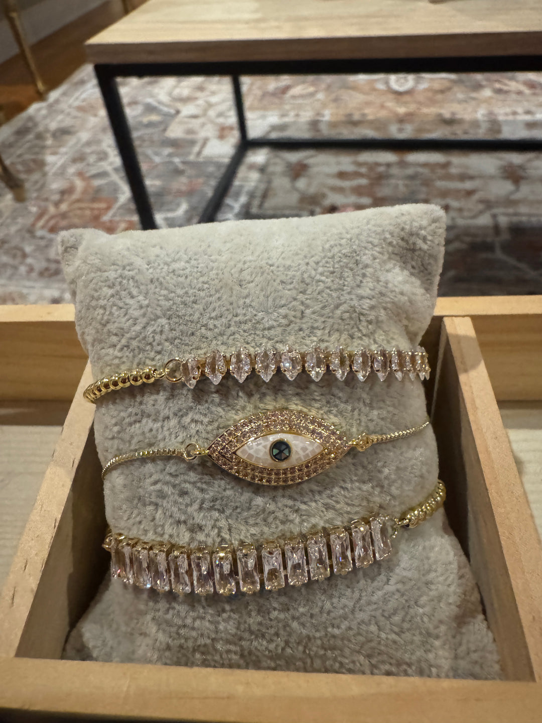 Evil Eye Mother of Pearl Bracelet