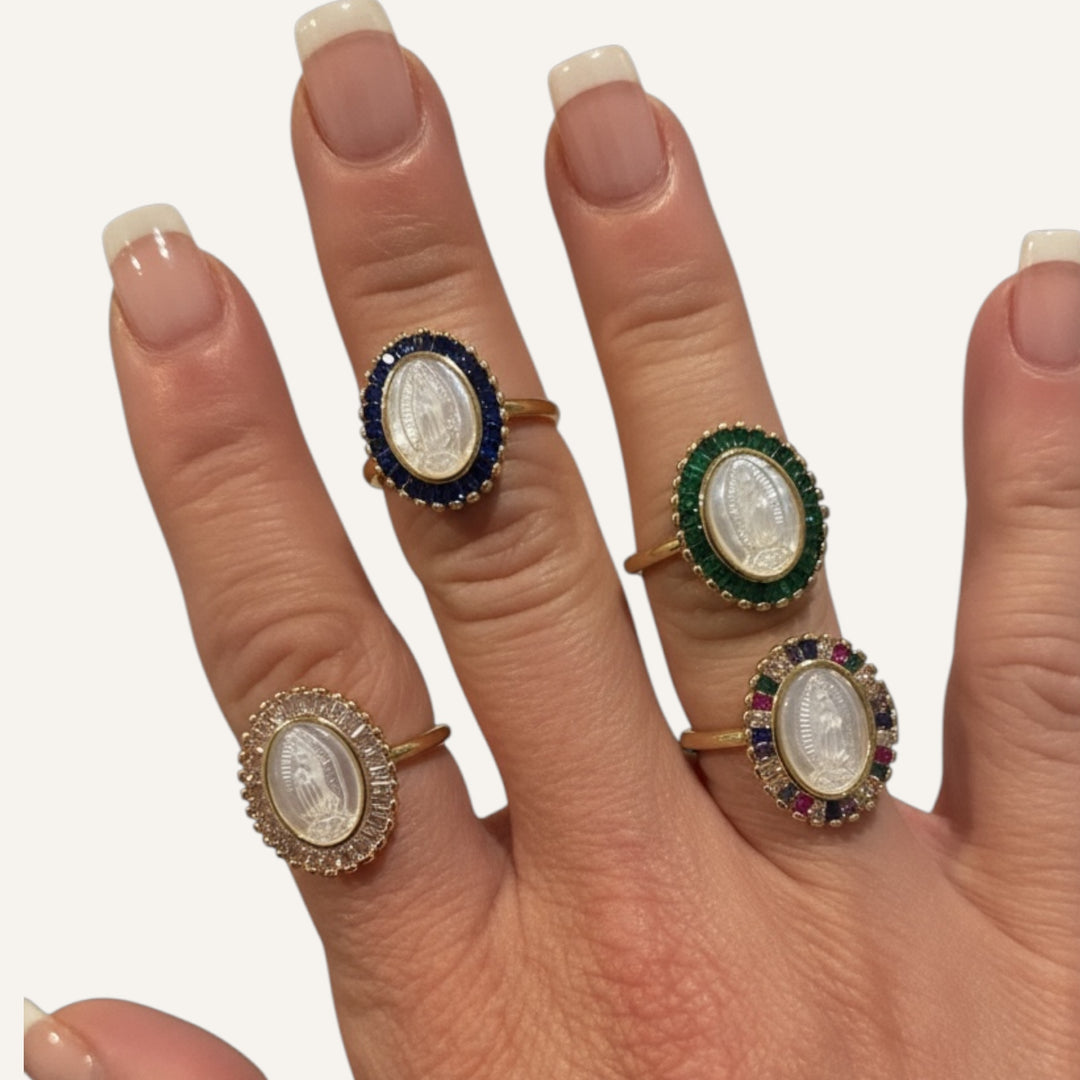 Our Lady of Guadalupe Gold Ring