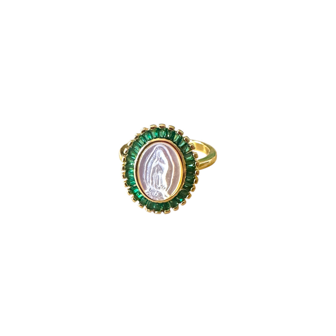 Our Lady of Guadalupe Gold Ring