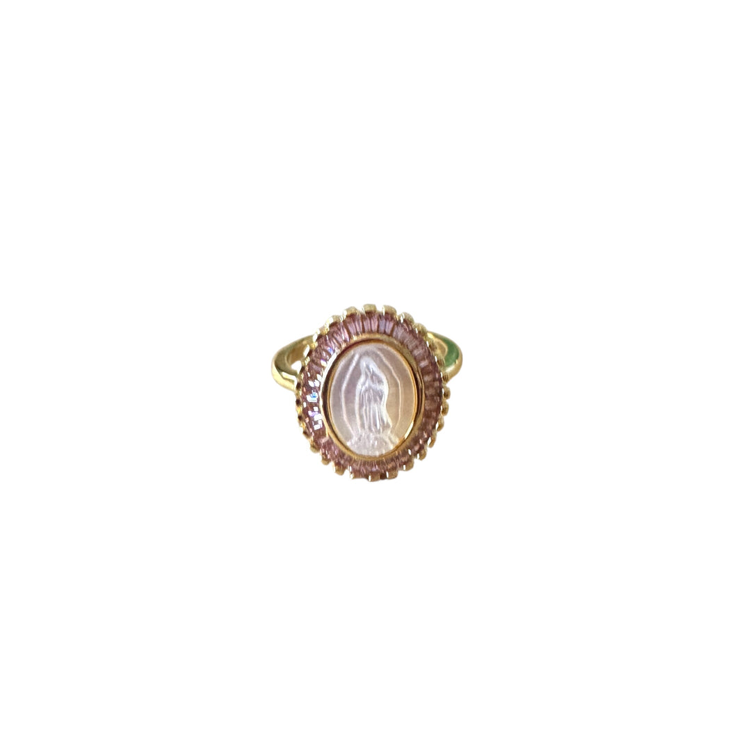 Our Lady of Guadalupe Gold Ring