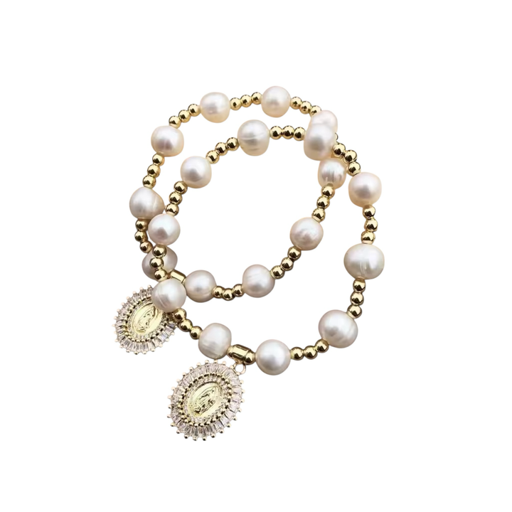 Guadalupe Pearl Blessing Bracelet