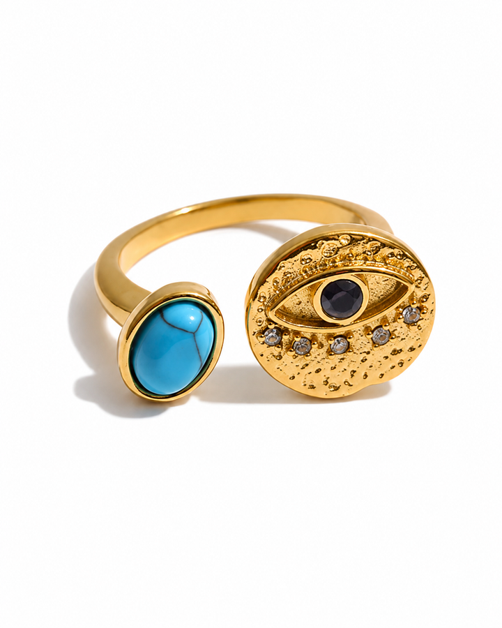 Evil Eye Turquoise Ring