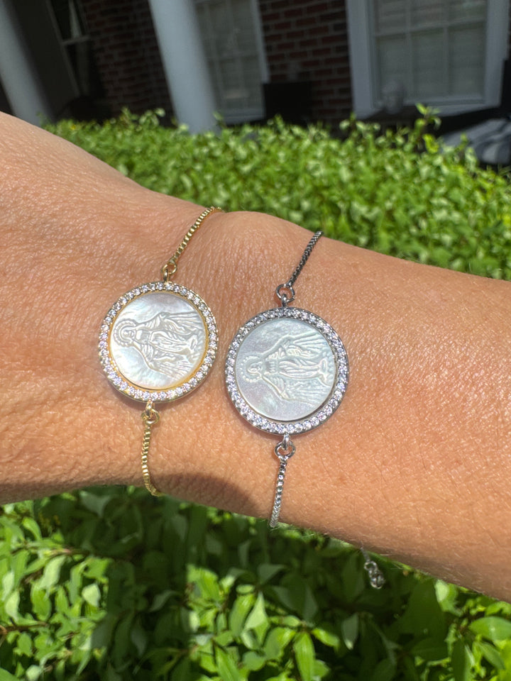 Miraculous Virgin Mary Gold Bracelet