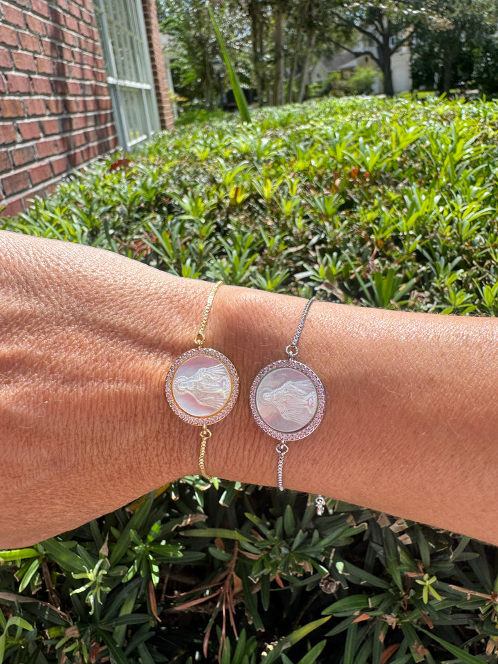 Miraculous Virgin Mary Gold Bracelet