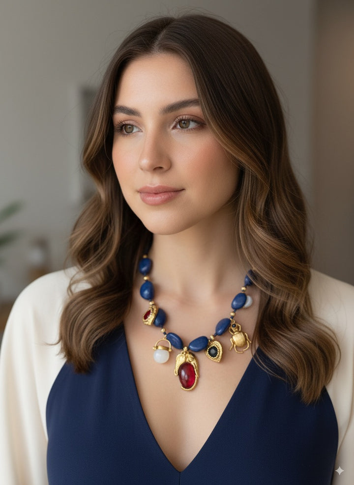 Royal Amulet Charm Necklace