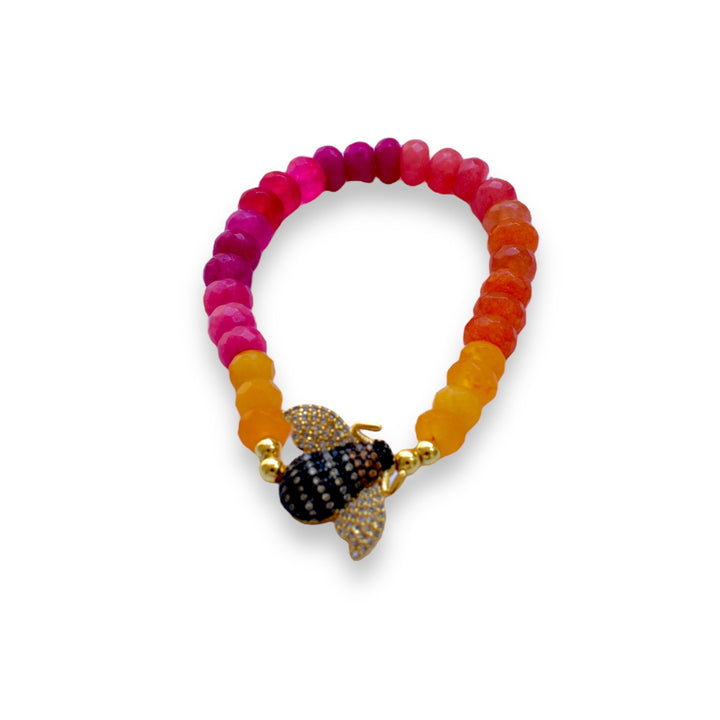  Flower Bracelets Mannaz Designs Kate Beaded Rainbow Bracelets  Flower Bracelets Mannaz Designs Kate Beaded Rainbow Bracelets 