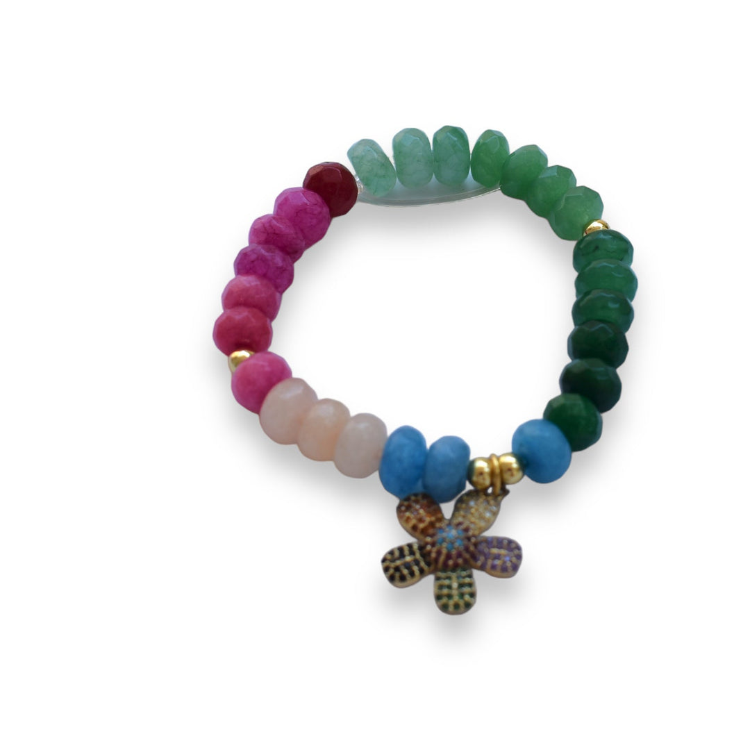  Flower Bracelets Mannaz Designs Kate Beaded Rainbow Bracelets 