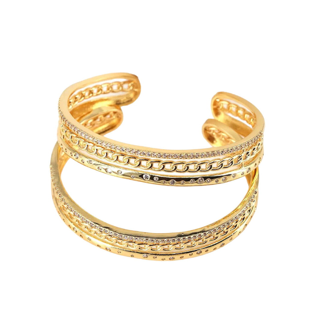  Default Title Bracelets Mannaz Designs Kelly Gold Bangle Bracelet  Default Title Bracelets Mannaz Designs Kelly Gold Bangle Bracelet 
