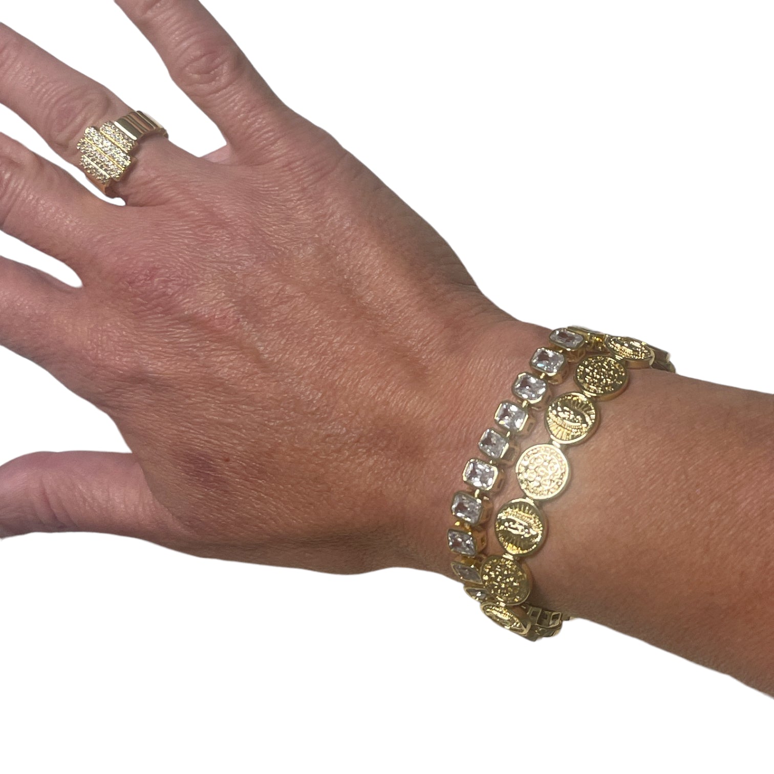 Customised 14K Gold Bracelet with Diamonds