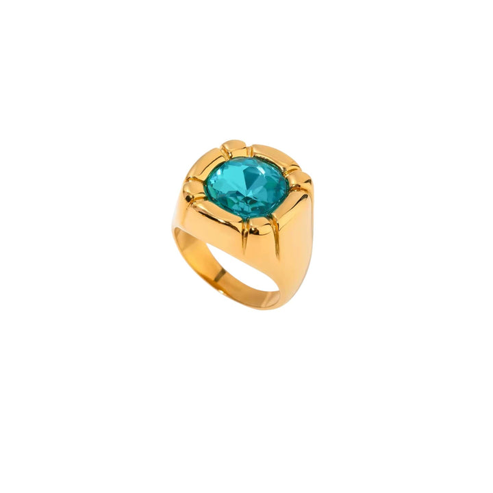  Teal  Mannaz Designs Luna Bold Ring- Waterproof 