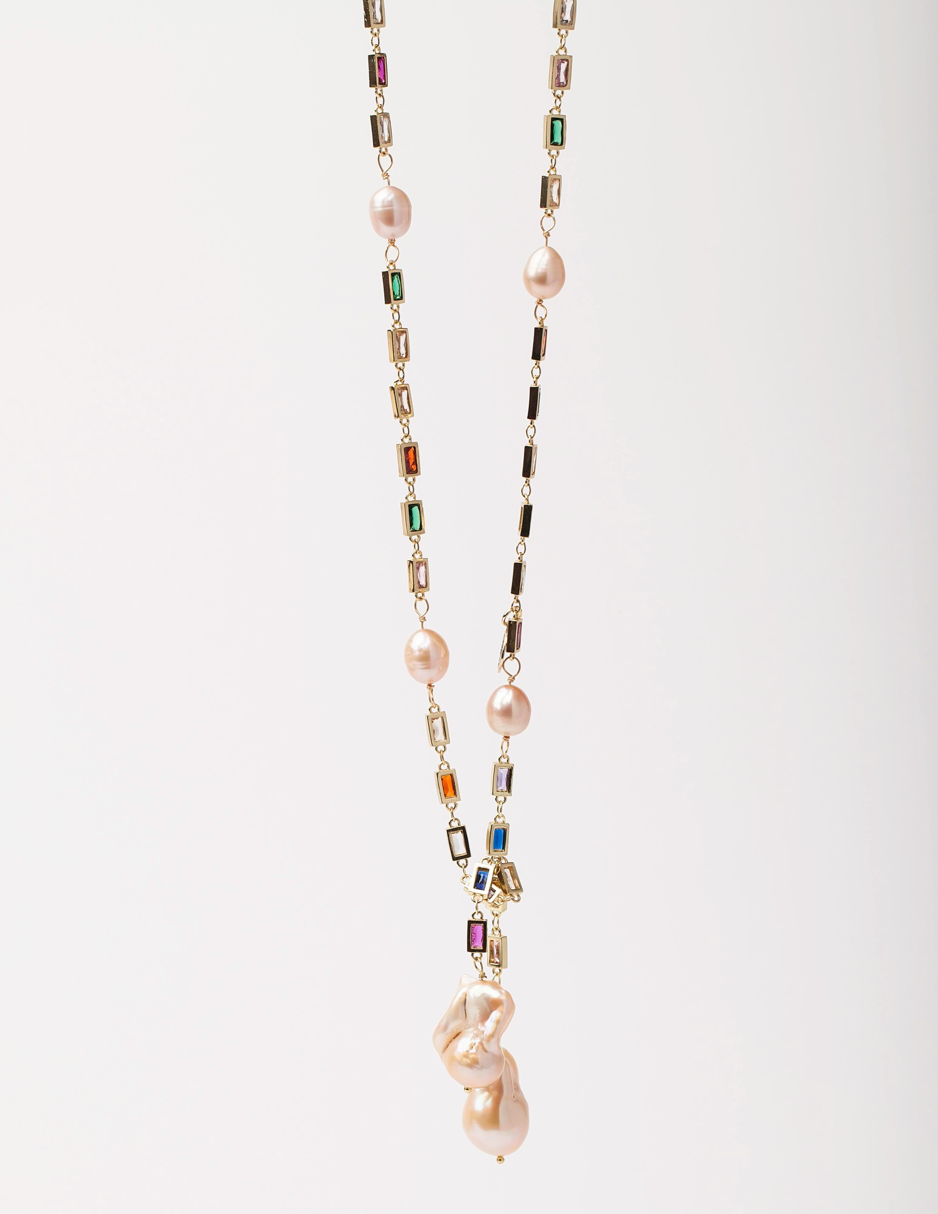 Peach Imitation Pearl, Red Gripoix Glass, Gold Metal and Strass Lariat  Necklace, 1981-1985 | Handbags & Accessories | The Chanel Collection | 2022  | Sotheby's