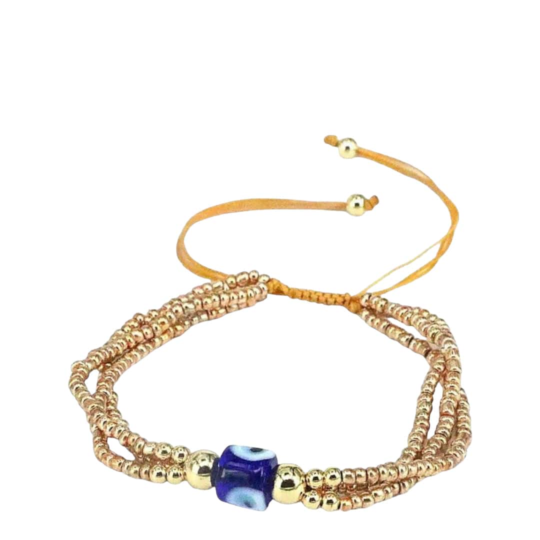  Gold Bracelets Mannaz Designs Mykonos Evil Eye Bracelets 