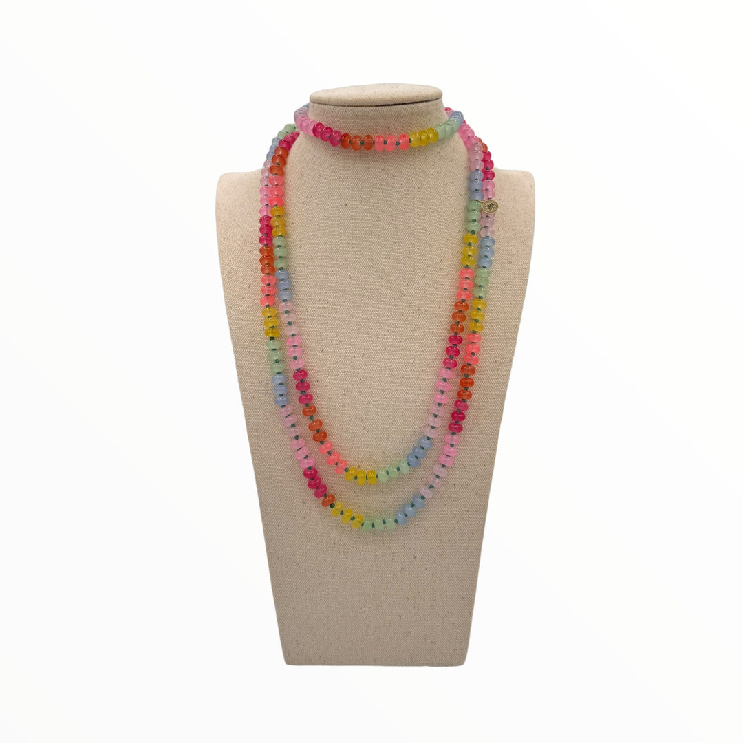 Rainbow, Summer 2024 Default Title Necklaces Mannaz Designs Pastel Rainbow  Necklace 