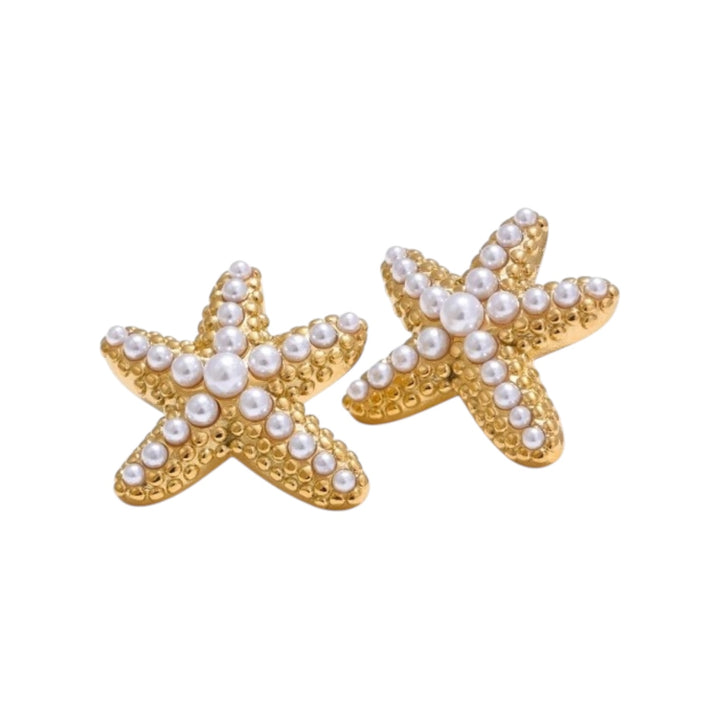 Starfish Pearl Studs