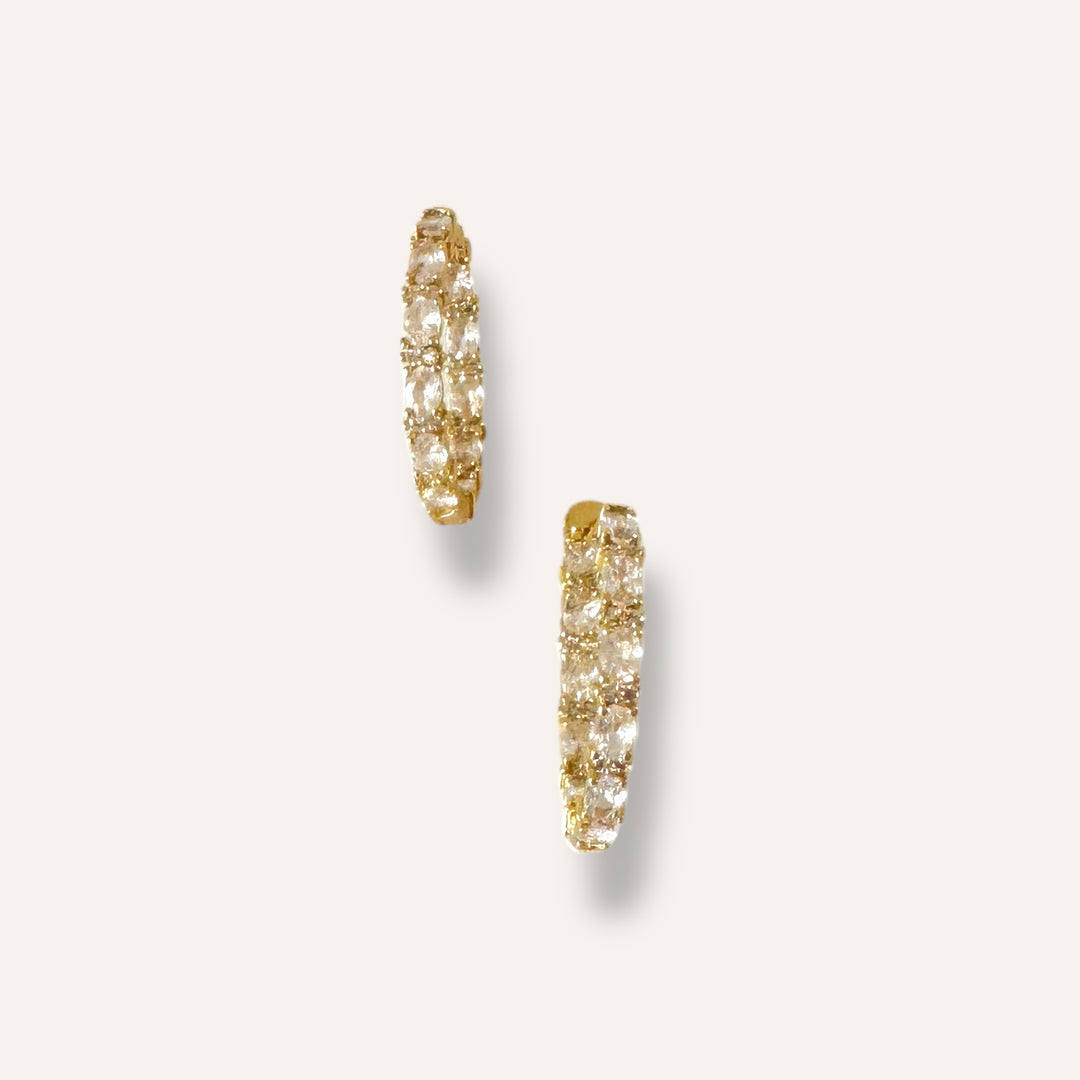 Signature Baguette Hoop Earrings