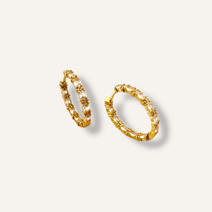 Signature Baguette Hoop Earrings