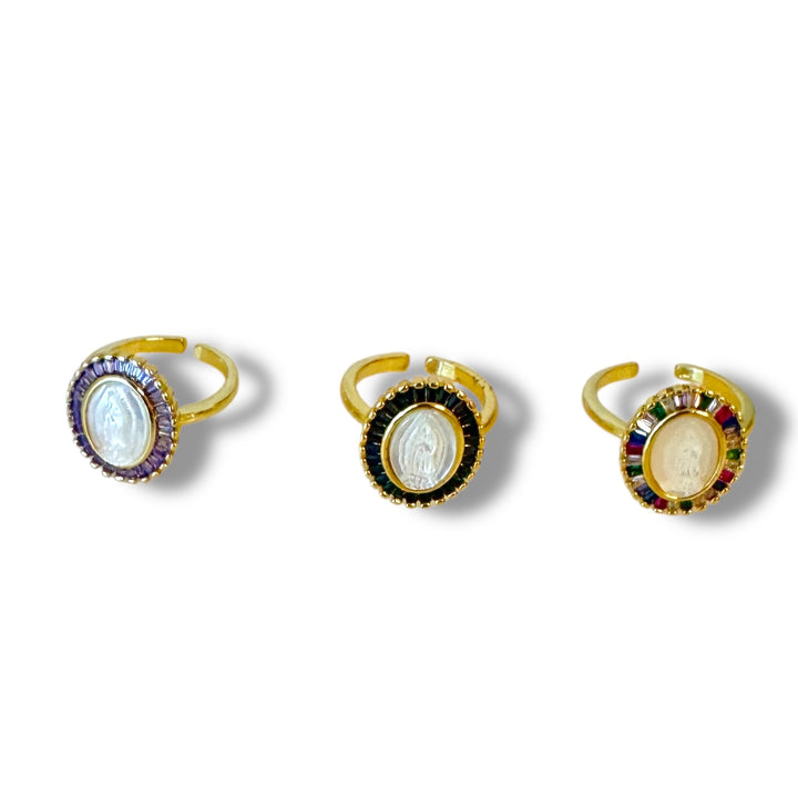 Our Lady of Guadalupe Gold Ring