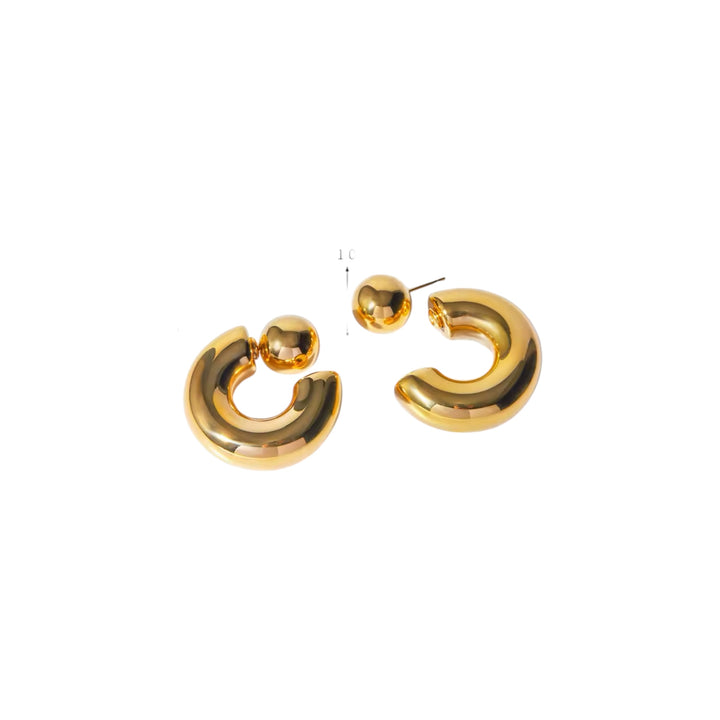 Sexy Chunky Gold Hoops