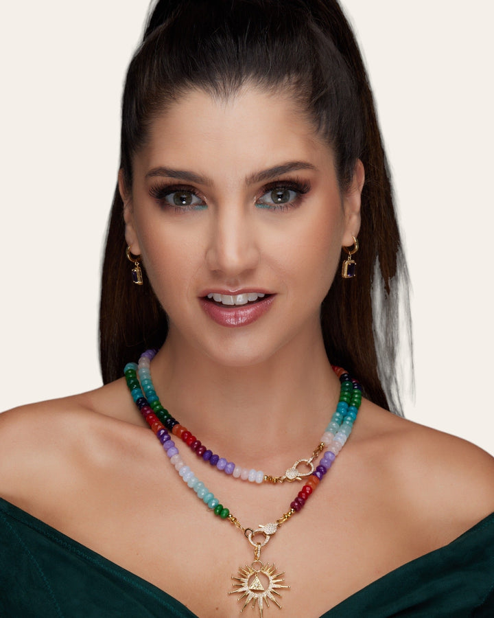Fall 2022, Gemstones 28 Necklaces Mannaz Designs Rainbow Jade Necklace 
