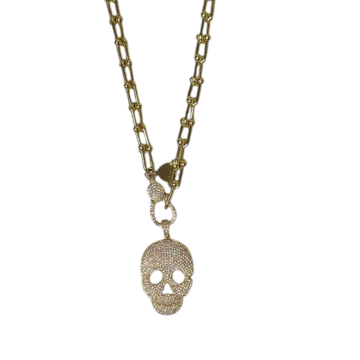  Audrey Necklaces Mannaz Designs Skull Gasparilla Gold Necklace 