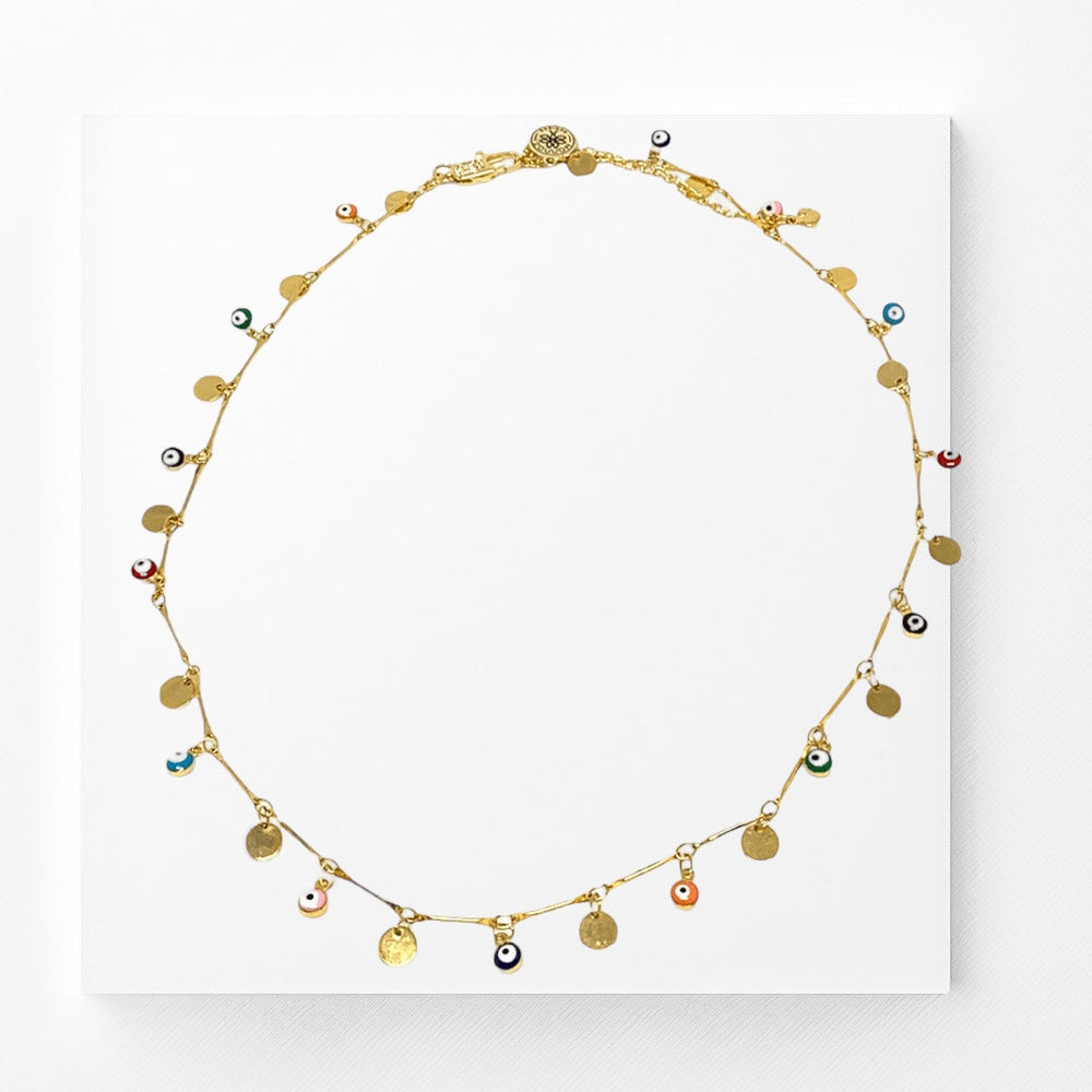 Choker, Evil Eye, summer 2021 Default Title Choker Mannaz Designs Sophie Evil Eye  Charms Necklace 