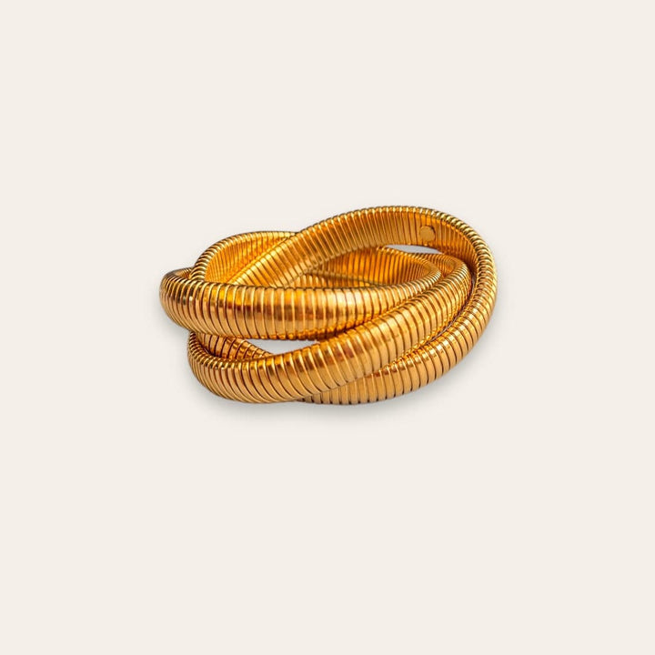 Spring 2024 Default Title Bracelets Mannaz Designs Sunset Gold Bangle Bracelet 