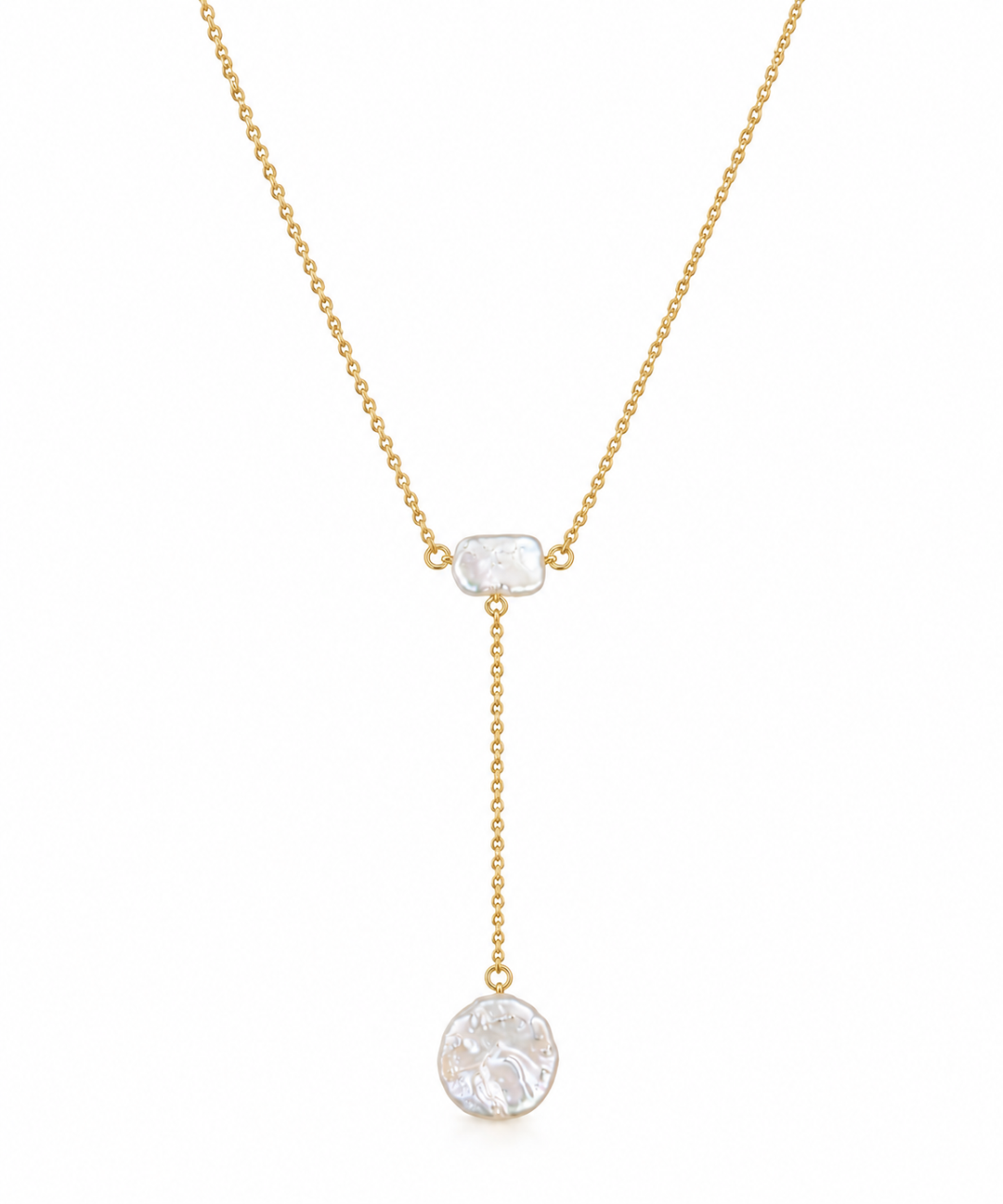 The Baroque Pearl Lariat Necklace