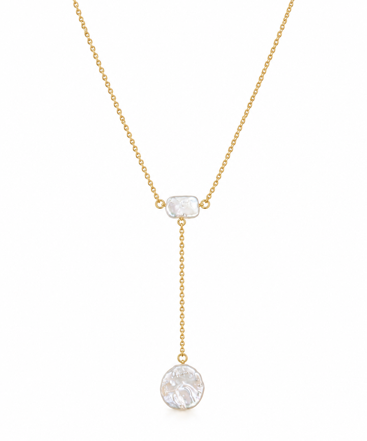 The Baroque Pearl Lariat Necklace